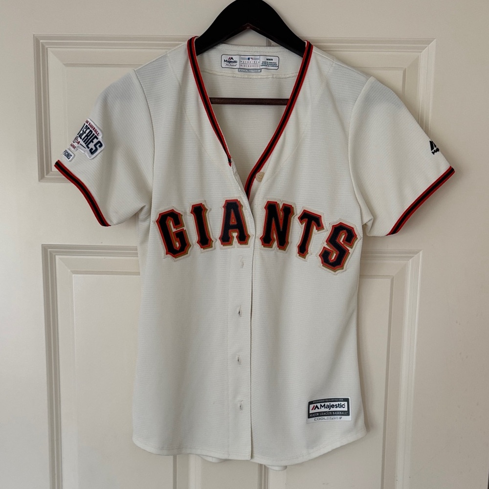 Majestic Giants White Baseball Jersey